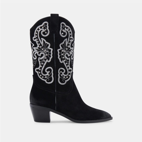 New DOLCE VITA Sula Studded Suede Boots - Picture 2 of 10